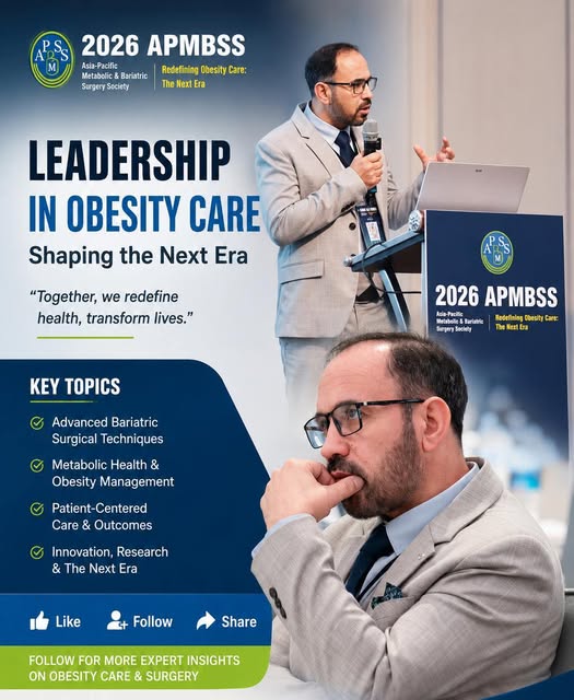 Dr Javed Khan leadership in obesity care poster